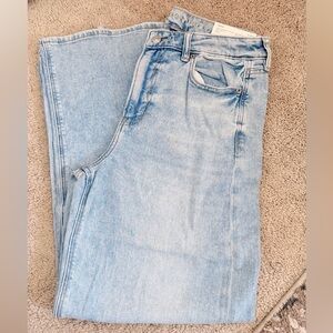American Eagle Dreamy Drape Super High Rise Baggy Wide Leg Denim